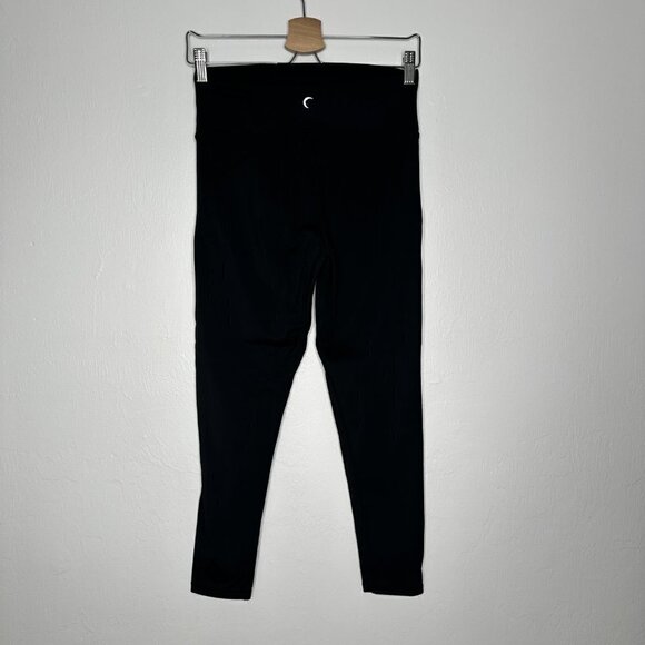 Zyia Active Black Part Ribbed High Rise Leggings Size 8/10 - Picture 2 of 4